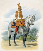 Литаврщик лейб-гвардии Конного полка (в городской парадной строевой форме) 8 мая 1863 года.