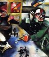 «Солдат Пьёт», картина Марка Шагала, в этот период жизни художник жил в Витебске где квартировалась бригада. На погоне отчетливо видна цифра "41".