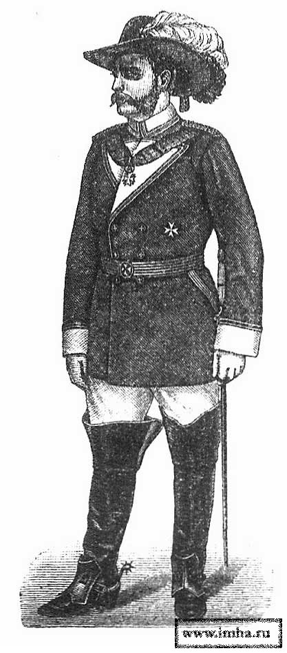 Орденское облачение "рыцарей (по) справедливости" ("рехтсриттеров") и "рыцарей милосердия" ("гнаденриттеров") прусского Ордена иоаннитов