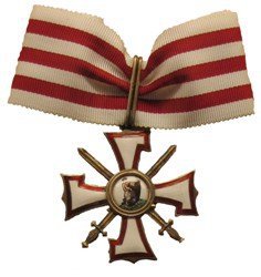 ЗНАК ОТЛИЧИЯ РИЖСКОЙ ДОБРОВОЛЬЧЕСКОЙ (НЕЗАВИСИМОЙ) СТУДЕНЧЕСКОЙ РОТЫ СО СВАСТИКОЙ УГУНСКРУСТС