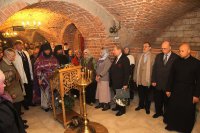 Во время богослужения.