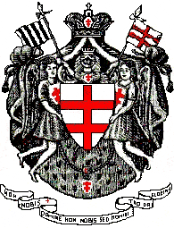 Герб Верховного Рыцарского Ордена Храма (Ордена Тамплиеров, вышедшего из подполья при Великом Магистре Бернаре-Раймунде де Фабре-Паллапра в 1808 г. во Франции и официально признанного Императором Наполеоном I Бонапартом).