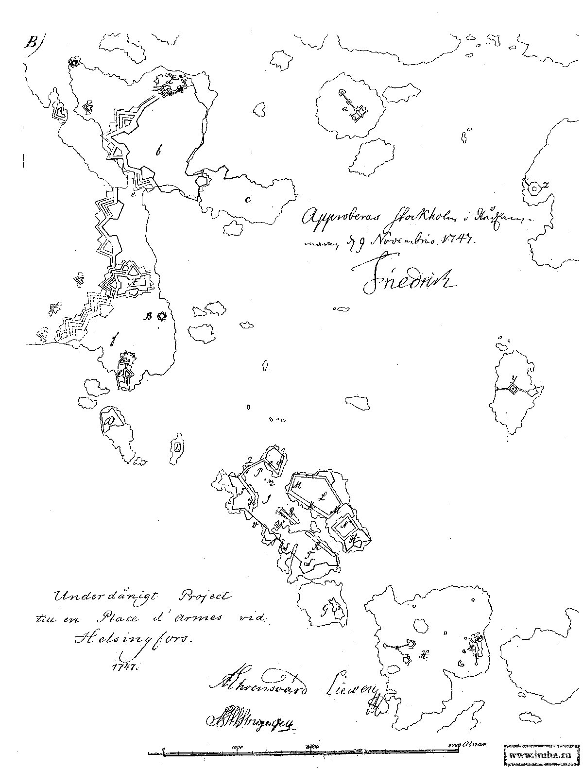 Свеаборгская крепость, план