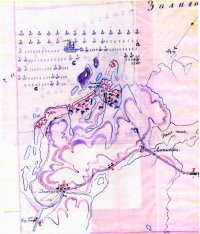 Схема боя при Севаре 7 августа 1809 г.