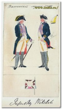 Витебский мушкетер в 1796 г.