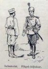 Болгарский пехотинец и флигель-адъютант.