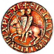 Печать Ордена Храма (с изображением 2 храмовников на 1 лошади).