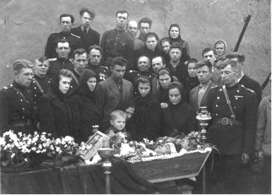 Похороны моего деда Андрея Мещерякова (1947 г.)