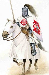 Рыцарь ордена Сальватьерры в полном доспехе.