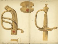Золотая наградная сабля и шпага "За храбрость"