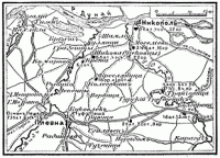 Карта боевых действий под Плевной в Русско-Турецкую войну 1877-1878 гг.