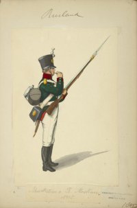 Мушкетер Московского мушкетерского полка в 1805 г.