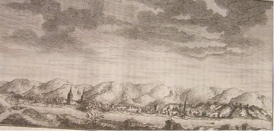 Вид Удинского острога /по Г. Миллеру/