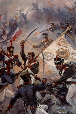 Бой на Бородинском поле. Худ. В. Шевченко. 1970-е гг.