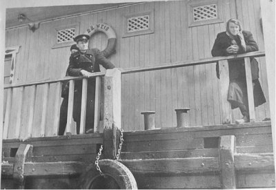 У причала пристани Тынерской Слободы.