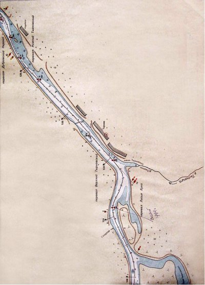 Карта р. Оки у с. Тырново