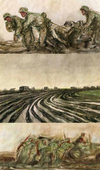 Зарисовки немецкого солдата из журнала "ILLUSTRIRTE ZEITUNG"19 FEBRUAR 1942.