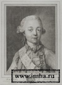 Портрет великого князя Павла Петровича. Боннэ, Луи. 1765