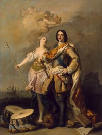 Петр I с Минервой (Славой). Амигони (Амикони), Якопо. Между 1732-1734 гг. Эрмитаж