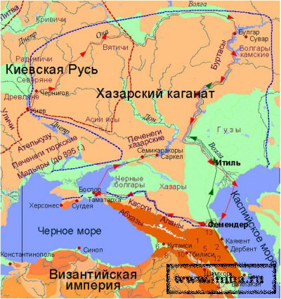 ВОЕННЫЕ ПОХОДЫ СВЯТОСЛАВА ПРОТИВ ХАЗАР 966 - 969 г.