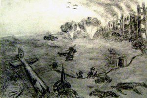 Северная окраина Сталинграда. Октябрь 1942 г. Из фронтового блокнота В. В. Мысева.