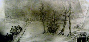 Декабрь 1942 г. Подготовка окружения в районе реки Дон. Из фронтового блокнота В. В. Мысева.