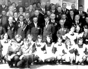 Встреча фронтовиков, посвященная 35-летию Победы в Шиловской средней школе № 1. 1980 год, 9 мая – День Победы.