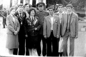 Город-Герой Минск. Рязанская делегация с легендарной летчицей Мариной Попович. Девятый Всесоюзный слет (этап) - сентябрь 1980 годаК этому времени по официальным данным во Всесоюзном походе принимали участие 58 миллионов человек.