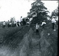 Гроховский полк. Постройка окопов