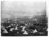 Британский и турецкий военный лагерь в долине под Балаклавой. 1855.