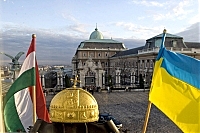 Вид на королевский дворец 23 ноября 2010 года в Будапеште, Венгрия.