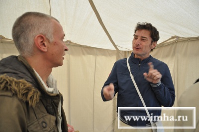 Сержант легиона "Висла" Андрей Писаренко (слева)