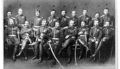Группа офицеров Суздальского пехотного полка в Русско-Турецкую войну 1877-1878 гг. Балканы.