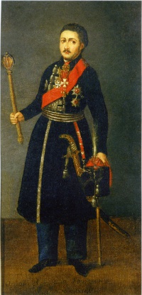 Портрет Атамана Войска Донского В.П. Орлова. Неизвестный художник. 1800 г.