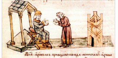 Вокняжение Ярополка Владимировича в Киеве после смерти Мстислава Владимировича Великого.