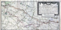 Генеральная карта путешествия Павла I из Петербурга в Казань. Из журнала Г.Г. Кушелева. 1798 г. ГАРФ