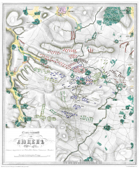 Схема-карта сражения при Лютцене 20 апреля 1813 г.