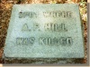 Памятный знак на месте гибели генерала Гилля. Установлен в 1912 году.