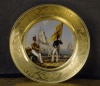 Тарелка с изображением морского экипажа. Россия. 1830 г. Фарфор, 23,3 см. ЭРФ-8969