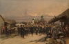 Песенники IV Стрелкового батальона в Царском Селе. Франция, 1889 г. Детайль, Жан-Батист Эдуард. 1848-1912