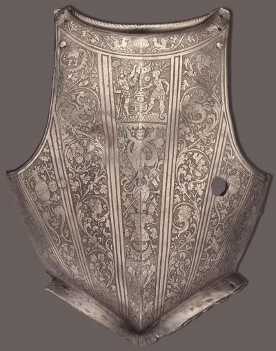 Нагрудник кирасы. Италия, Около 1580 г.