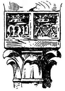 Рис. 250. Клеймо семьи Миссалья, мастеров-доспешников. Рельеф во дворе их дома на виа дель Спаради в Милане, ок. 1380 г.