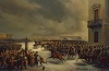 Лейб-гвардии Конный полк во время восстания 14 декабря 1825 года на Сенатской площади. Тимм В.Ф. 1820-1895. Россия, 1853 г.