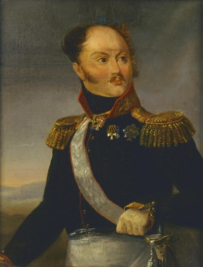 Портрет декабриста М.Ф. Орлова. Неизвестный художник, пер. четв. XIX в. Россия, Первая половина XIX в.