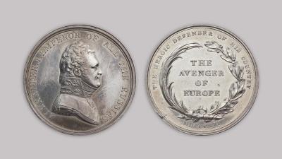 Медаль в честь Александра I Англия, 1812 г.