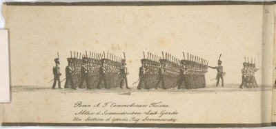 Рота Лейб-Гвардии Семеновского полка в 1828 г.