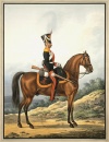 Рядовой лейб-гвардии Драгунского полка в 1818-1819 гг. Россия, Между 1818 - 1819 гг. Художник: Зауервейд А.И. 1782-1844. Бумага, акварель, 49,5х38,5 см.