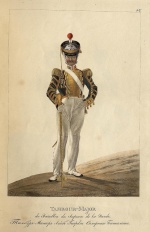 Тамбурмажор лейб-гвардии Саперного батальона. Россия, Санкт-Петербург, 1821 г. Типография Главного штаба. Автор рисунка: Киль Л.И.?-1851; Гравер: Неизвестный гравер, перв. трети XIX в.