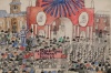 Митинг у Красных ворот. Неизвестный автор. Москва. 1917 г. Бумага, графитный карандаш, акварель, тушь, перо