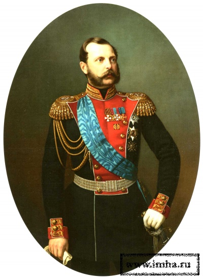 Портрет Императора Александра II в мундире Лейб-Гвардии Преображенского полка. И.А. Тюрин. Вторая половина 1860-х гг.